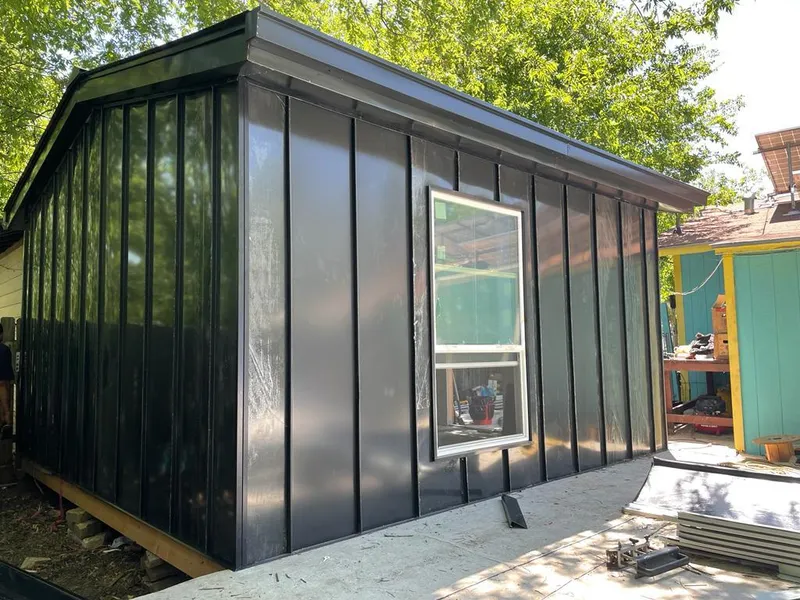 Black standing seam metal wall panels for Roof Inspection in Bridgeport